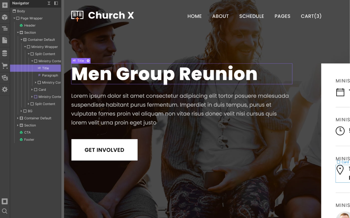 CMS Page - Church X Webflow Template